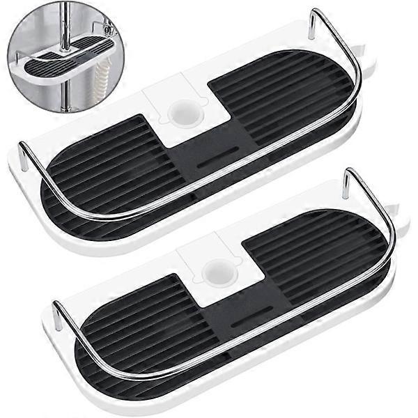 2 pcs No Drilling Shower shelf for shower rod