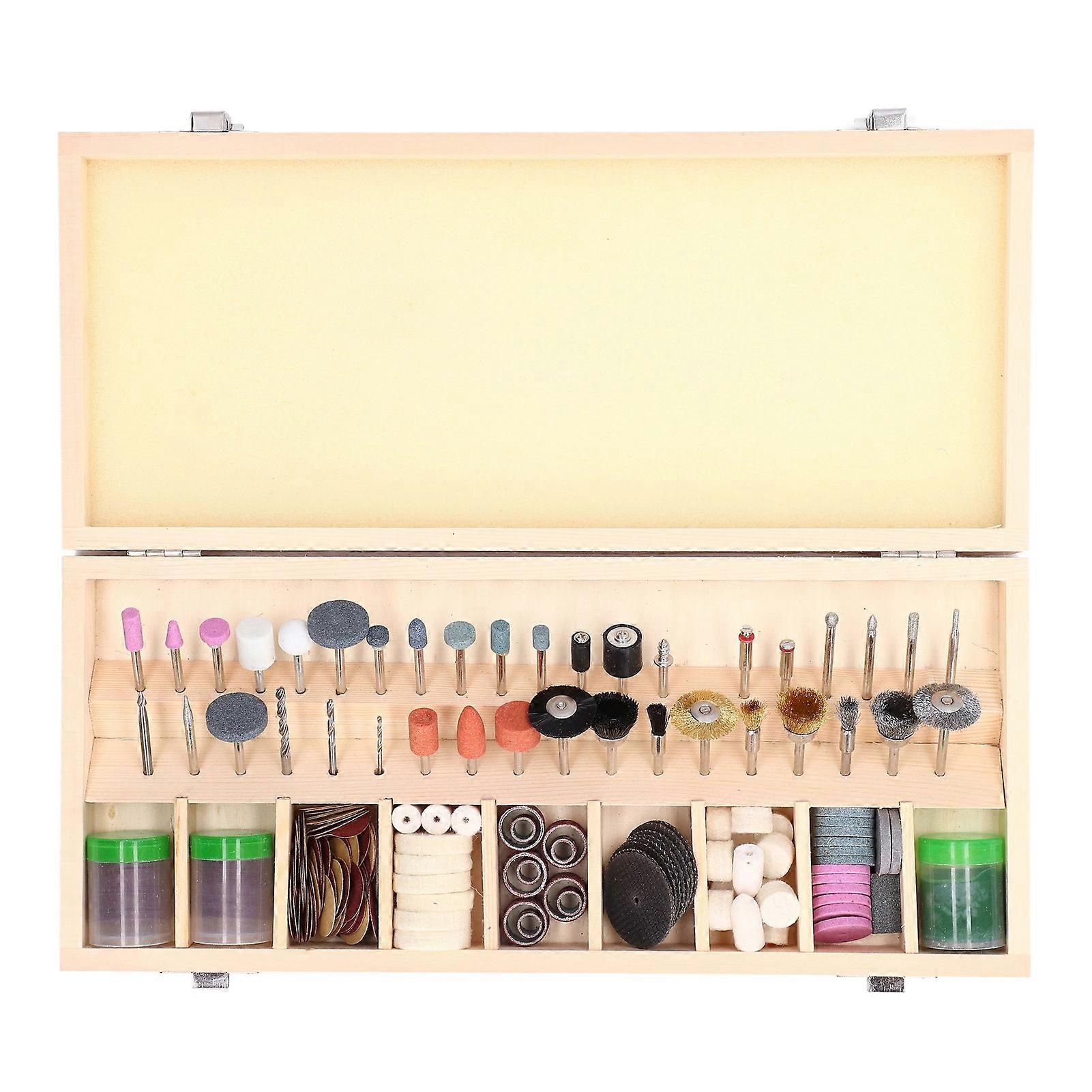 228Pcs Rotary Tool Accessory Kit Small Size High Efficiency Sanding Polishing Tools with 3mm Diameter Shank