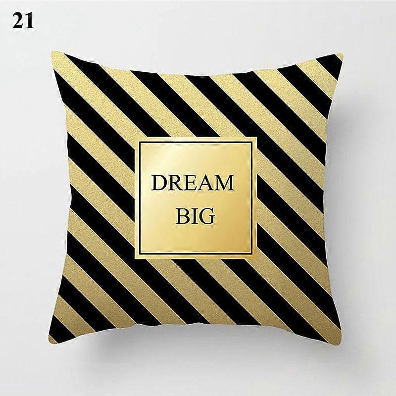 Modern Noords Geometrisch Abstract Serie Knuffelen Kussensloop Luxe Gouden Ontwerp 2200