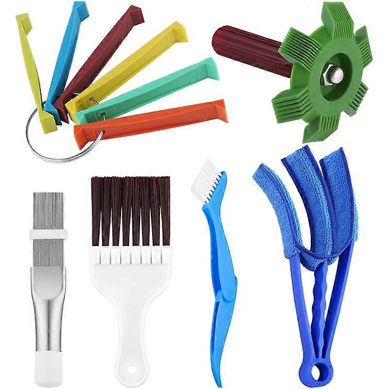 6Pc Conditioner Fin Set,FCR6 Fin Comb Condenser, Outlet Evaporator Radiator Repair Clean Tool Set