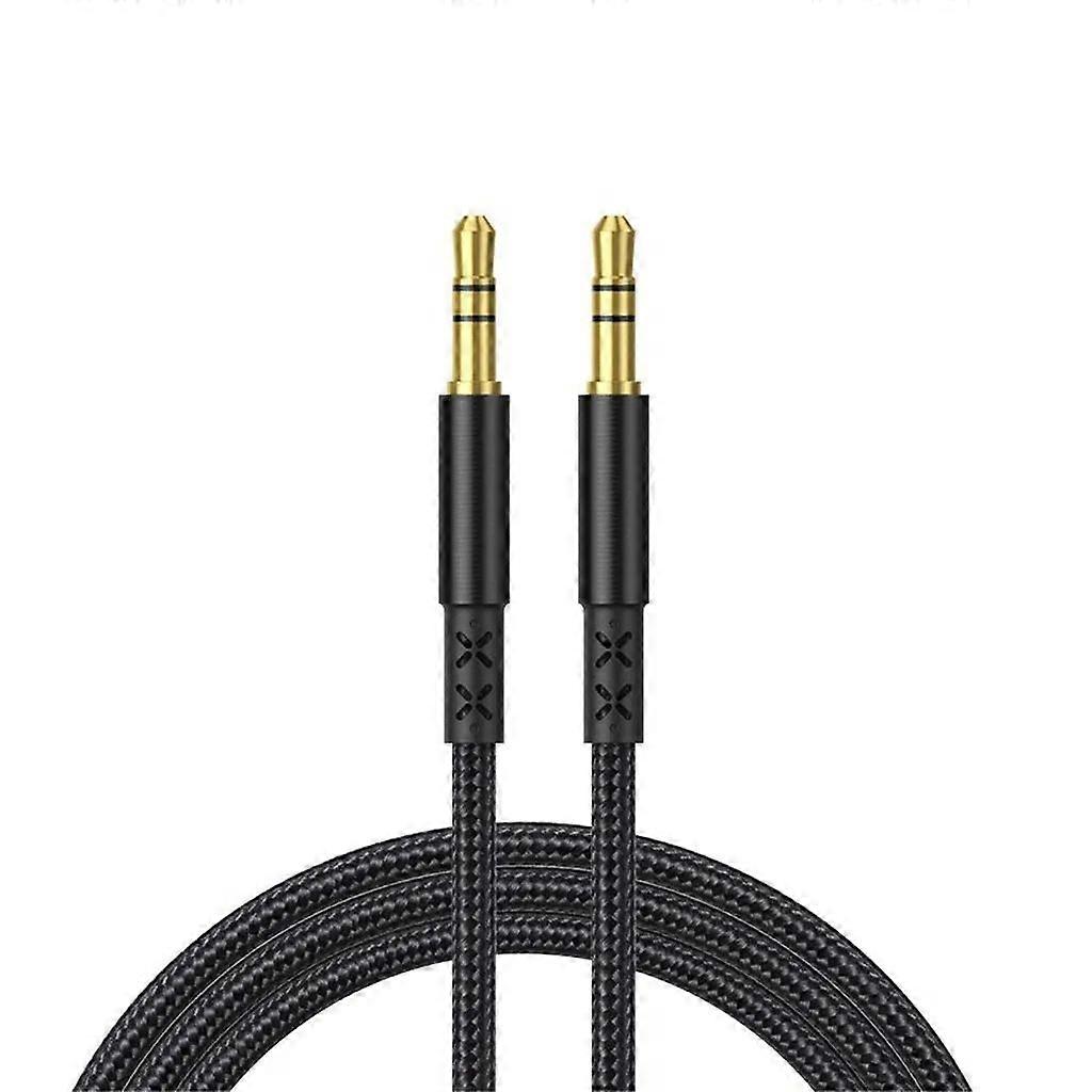 Cable de audio para coche AUX 2m - Negro