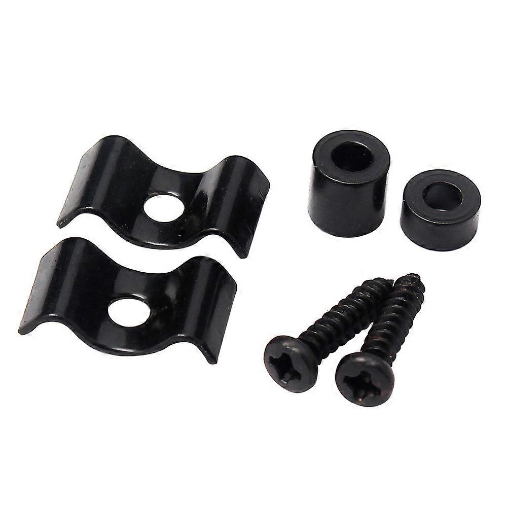 1 Pair Metal String Tree Guide Retainer for ST & SQ Electric Guitar Bass Replacement Parts Black