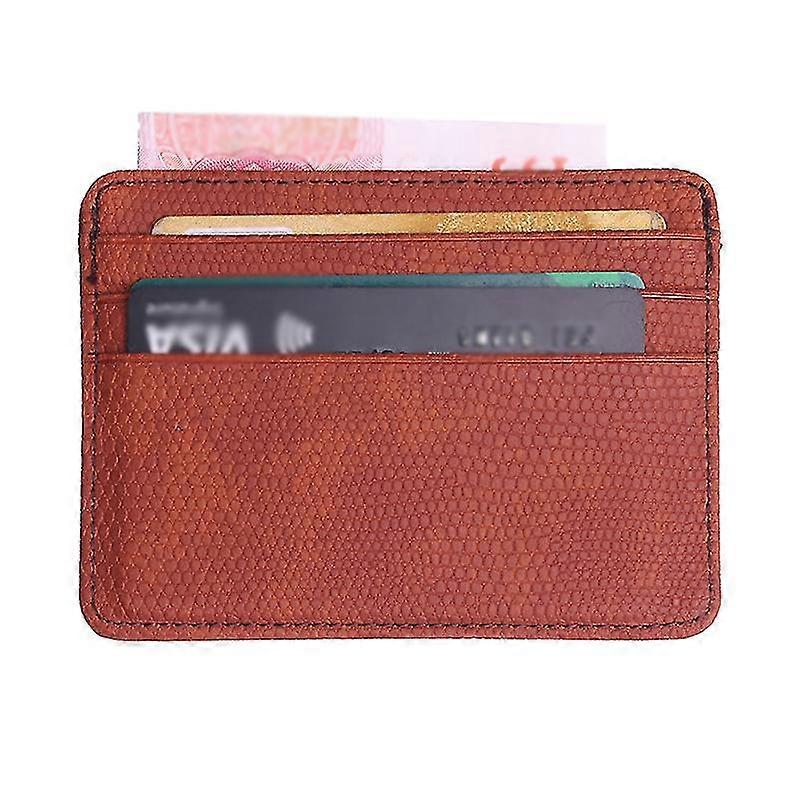 Thin Pu Leather Mini Wallet Slim Bank Credit Card Holder 5 Card Slots Men's Business Small Id Case For Man Purse Cardholder