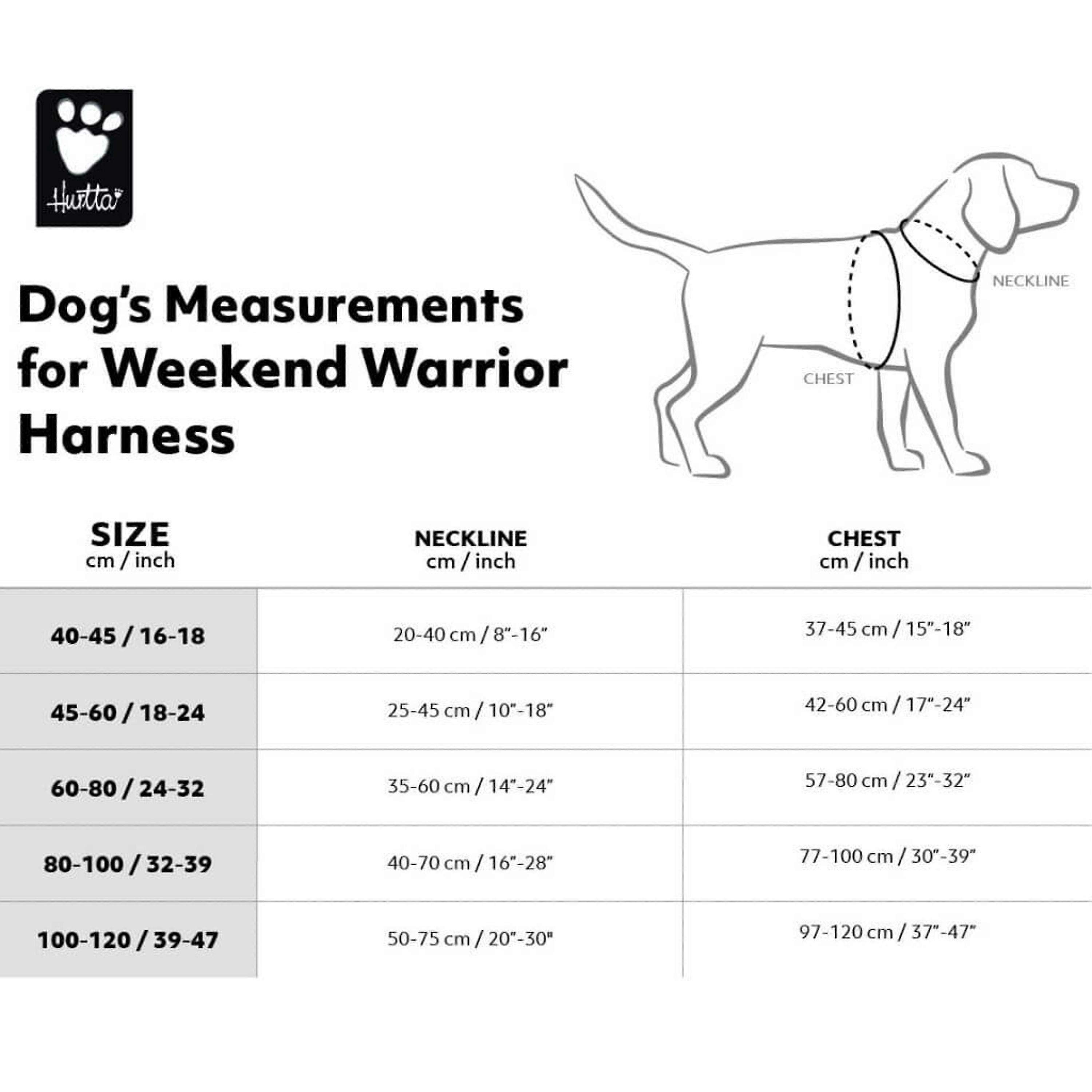 Hurtta Weekend Warrior Harness Ruby 45-60 cm