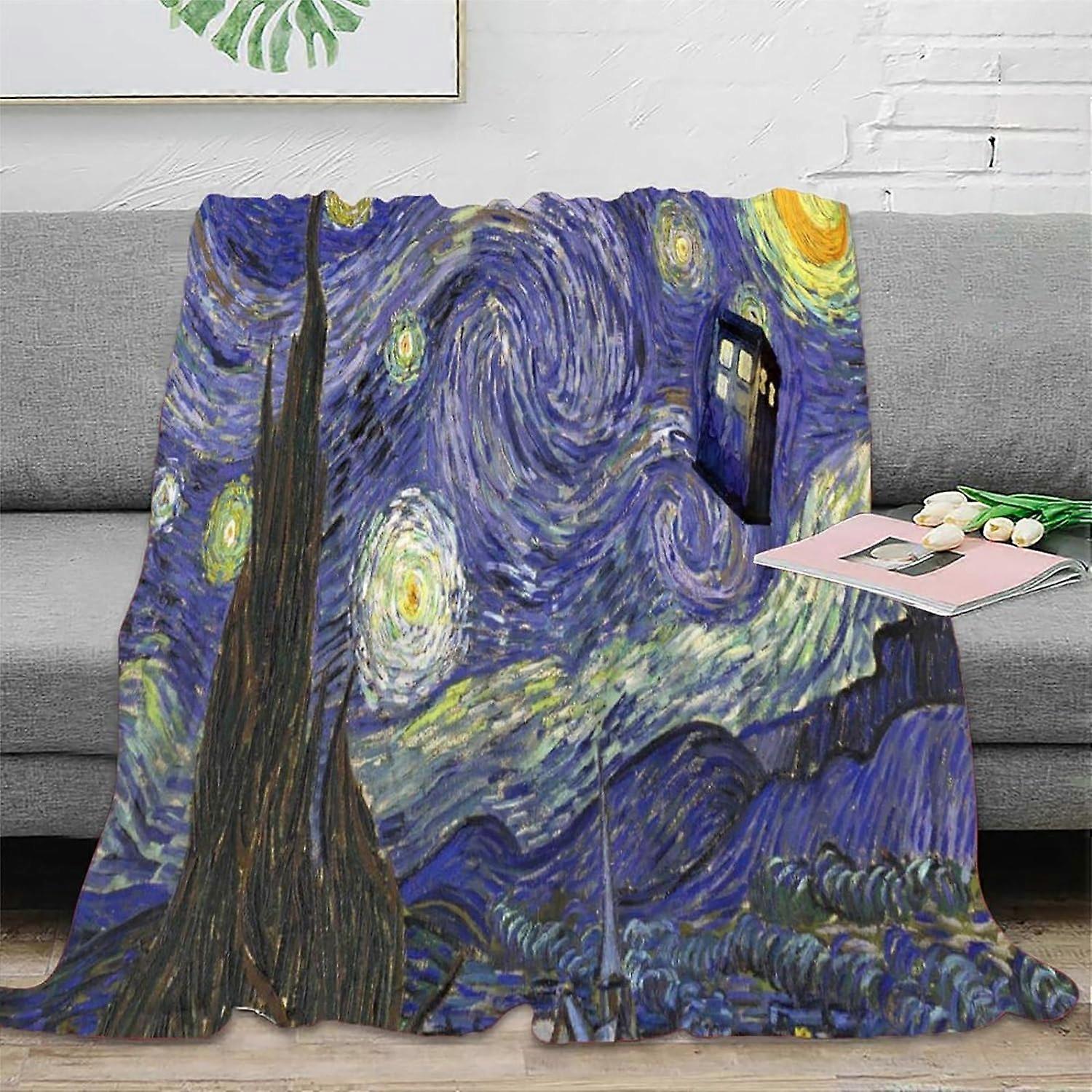 رقيق الفانيلا رمي 3D الطبيب الذي أنماط البطانيات القطيفة الفاخرة سوبر لينة دافئة ومريحة يلقي التصميم الحديث الصوف بطانية أريكة وبطانيات السرير 