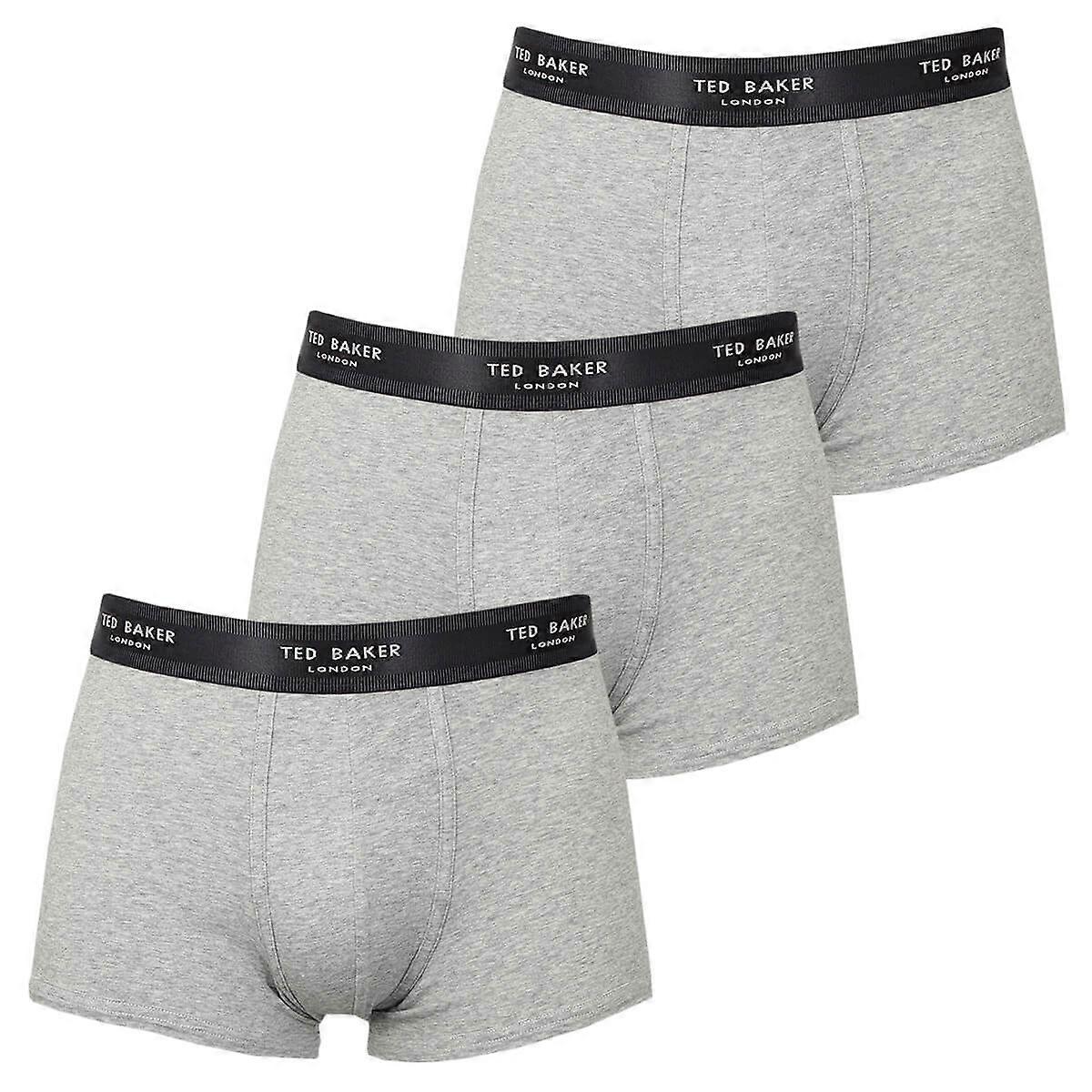 Ted Baker Mens 3-Pack Algodón Transpirable Confort Trunk Bóxer Breves