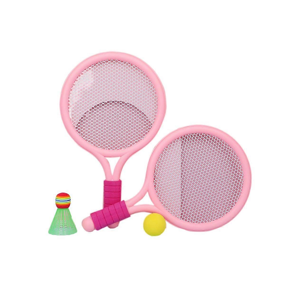 1 Set Pink Colour Beach Tennis Badminton Racket Set Outdoor Sports Mini Badminton Racket Children's