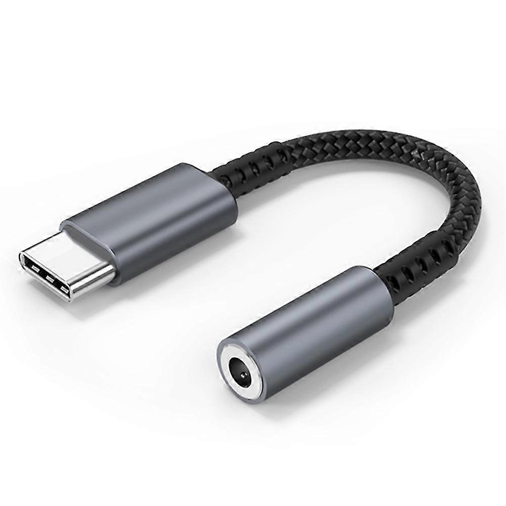 Type C To 3.5mm Digital Audio Adapter Cable Dac Decoder Chip Adapter Headphone Audio Adapter Cable