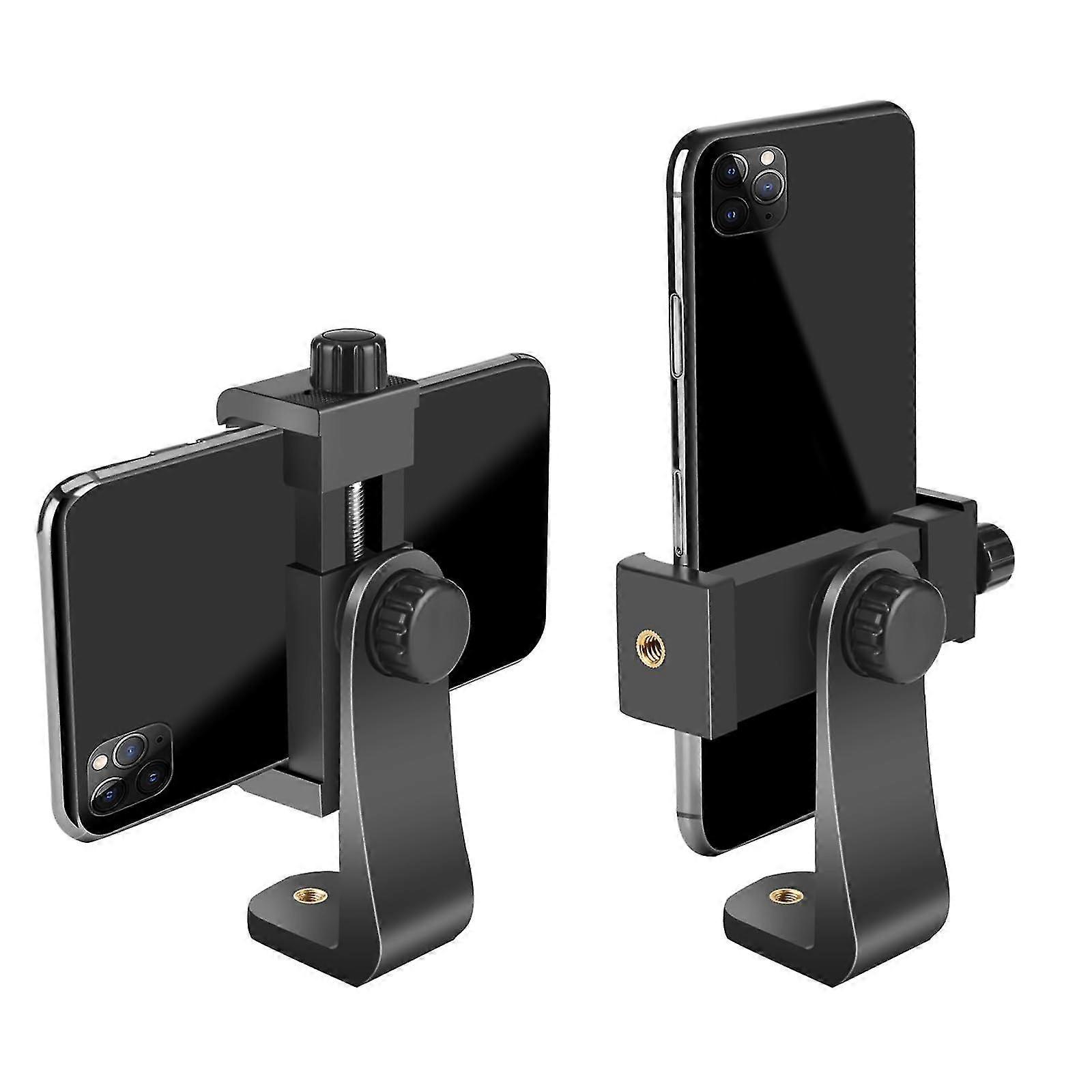 Premium Smartphone Stand/vertical And Horizontal Tripod Mount Adapter Rotatable Stand With 1/4" Screw/adjustable Clamp