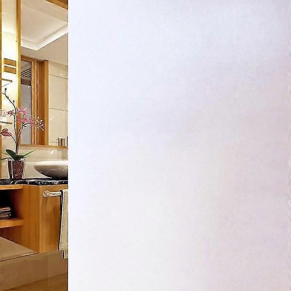 Matte White Privacy Window Film - Frosted Sticker with Static Cling