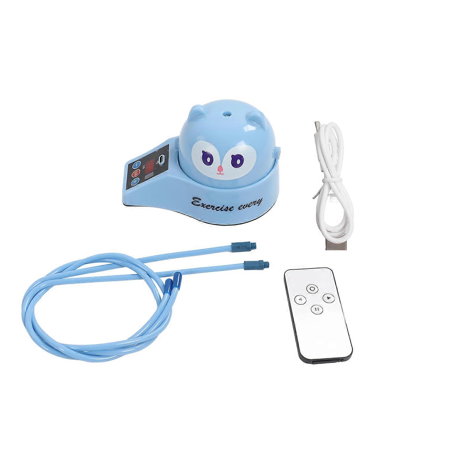 Children Jump Rope Machine Electric Rope Skipping Machine Remote Control Fitness Exercise Intelligent Machine Blue