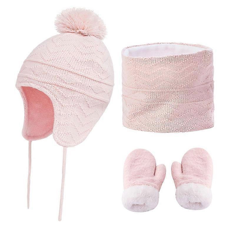 Hats Scarves Gloves Three-piece Knitted Caps Warm Hats