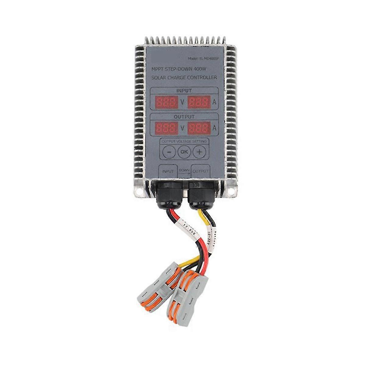 400w Step-up Mppt Real-time Tracking Function Led Display Solar Supply Battery Recharging Controlle