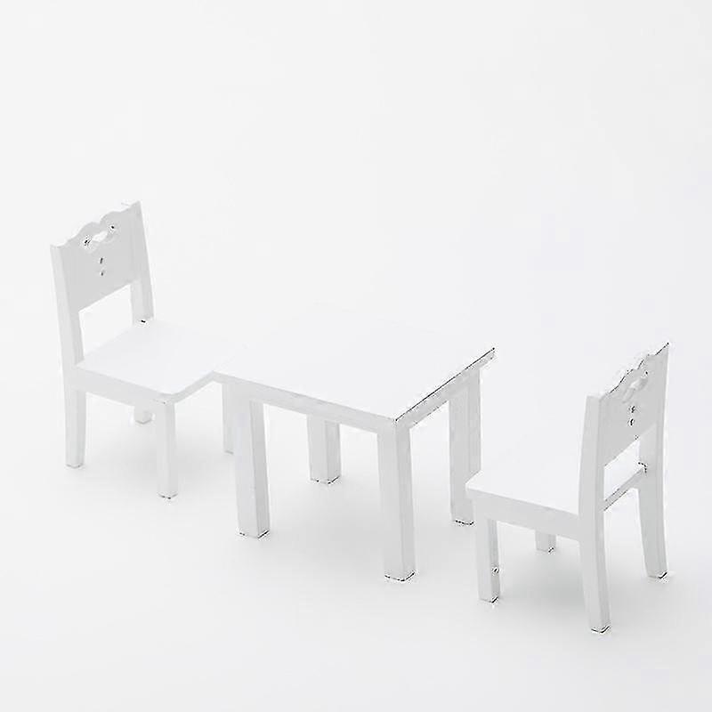 Ensemble de 3 meubles de simulation de table et de chaises pour enfants