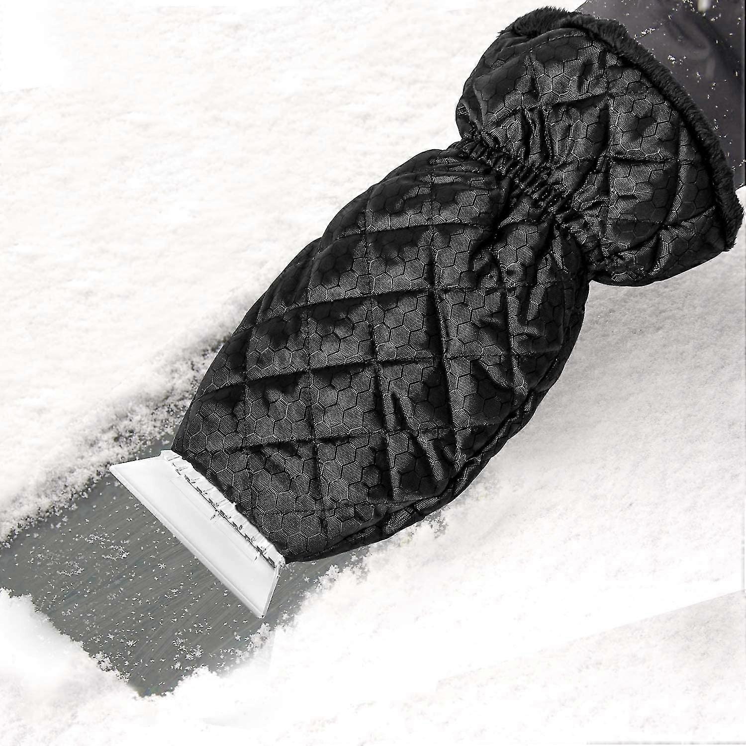 Ice Scraper For Car, Ice Scraper Mitt Windshield Snow Scraper With Waterproof Snow Remover