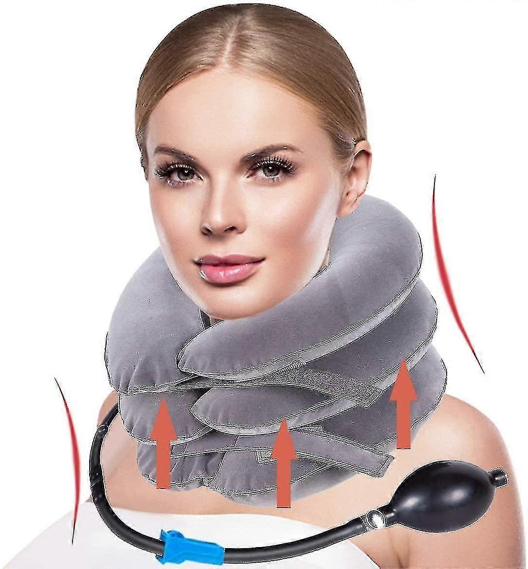 Neck Traction Device, Inflatable Neck Collar, Neck Cervical Traction, Neck Brace, Inflatable Cervical Traction Mechanism, Adjustable Head And Neck Mas