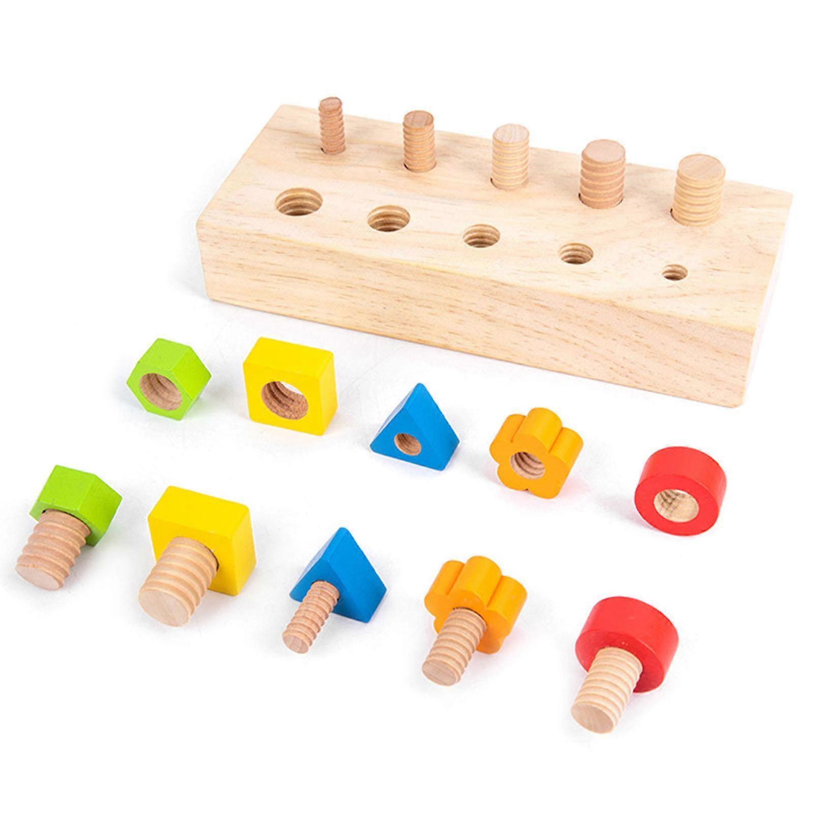 Practical Life Skill Practice Busy Board Screw Toy Activity Game for Preschool