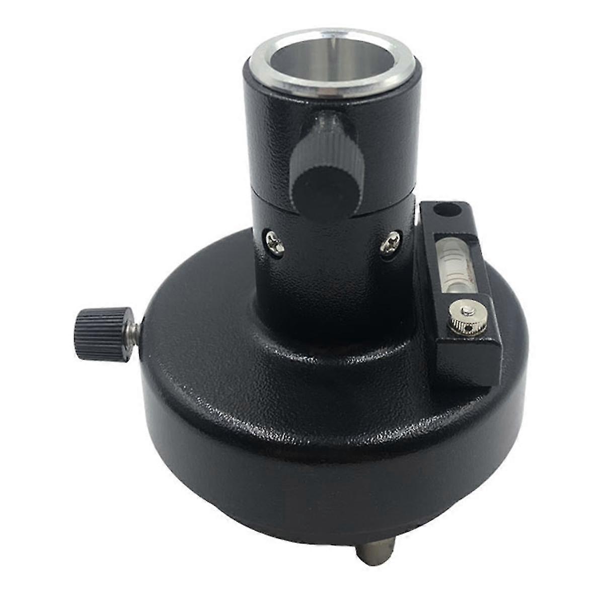 Drei-Backen-Dreifuß-Adapter mit optischem Lot kompatibler langer Nivellierer für Prisma-Totalstationen schwarz