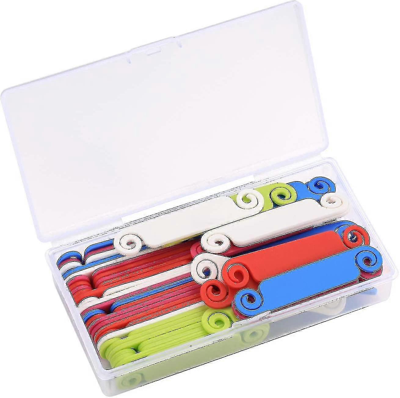 50 Cable Identification Multicolored Labels,for Marking Wires, Cable Managementcolor Random