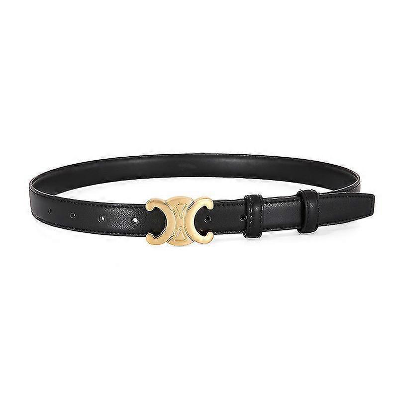 Womens Thin Leather Belt Fashion Designer Belts for Jeans Pants Dresses Gift for family