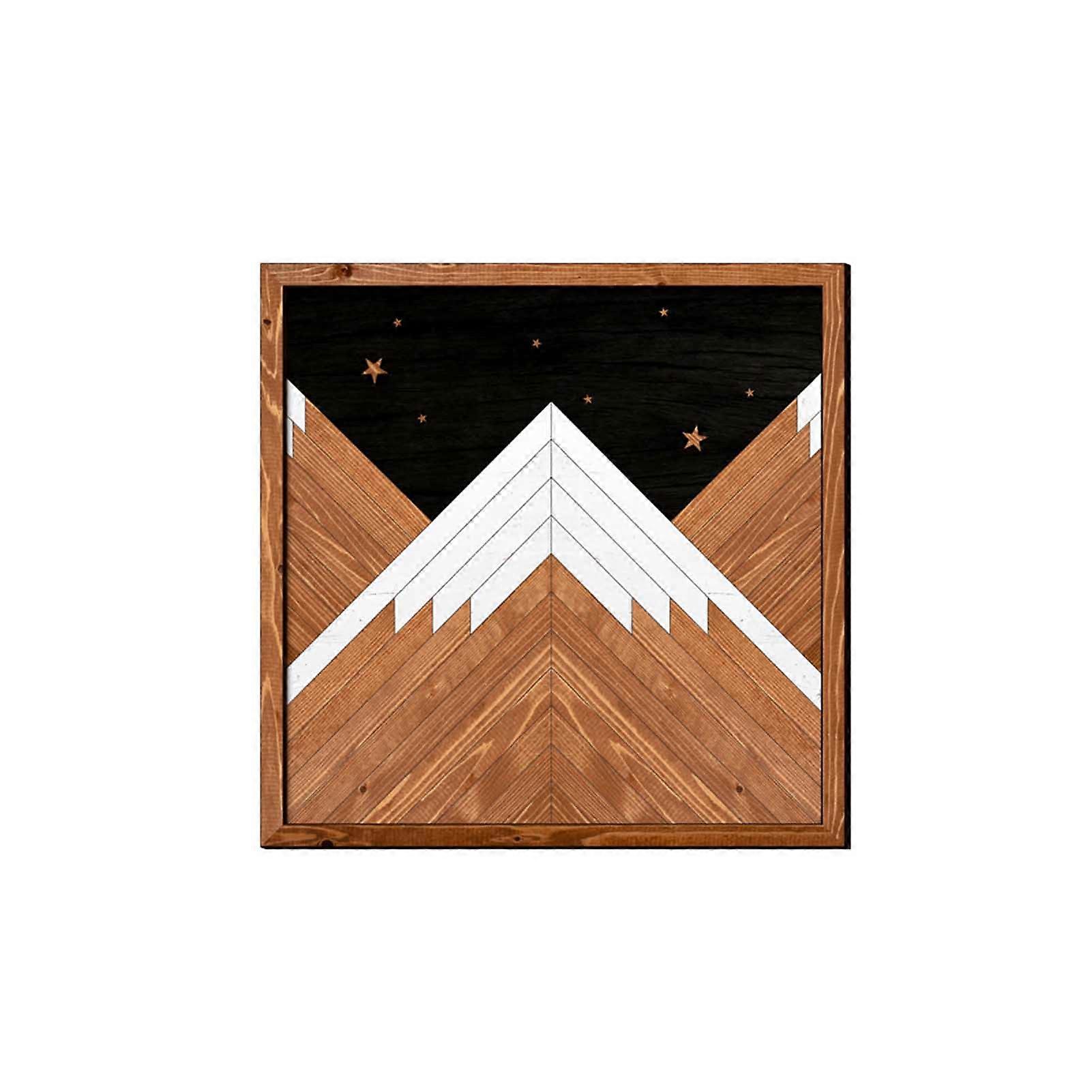 Wall Sticker Waterproof Self-adhesive Clear Printing Square Shape 27x27cm Wooden Art Print Wall Painting Decoration Home Decor KAESI