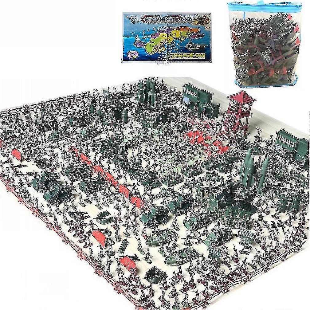 575pcs 第二次世界大戦軍人セット戦場フィギュアプレイセット