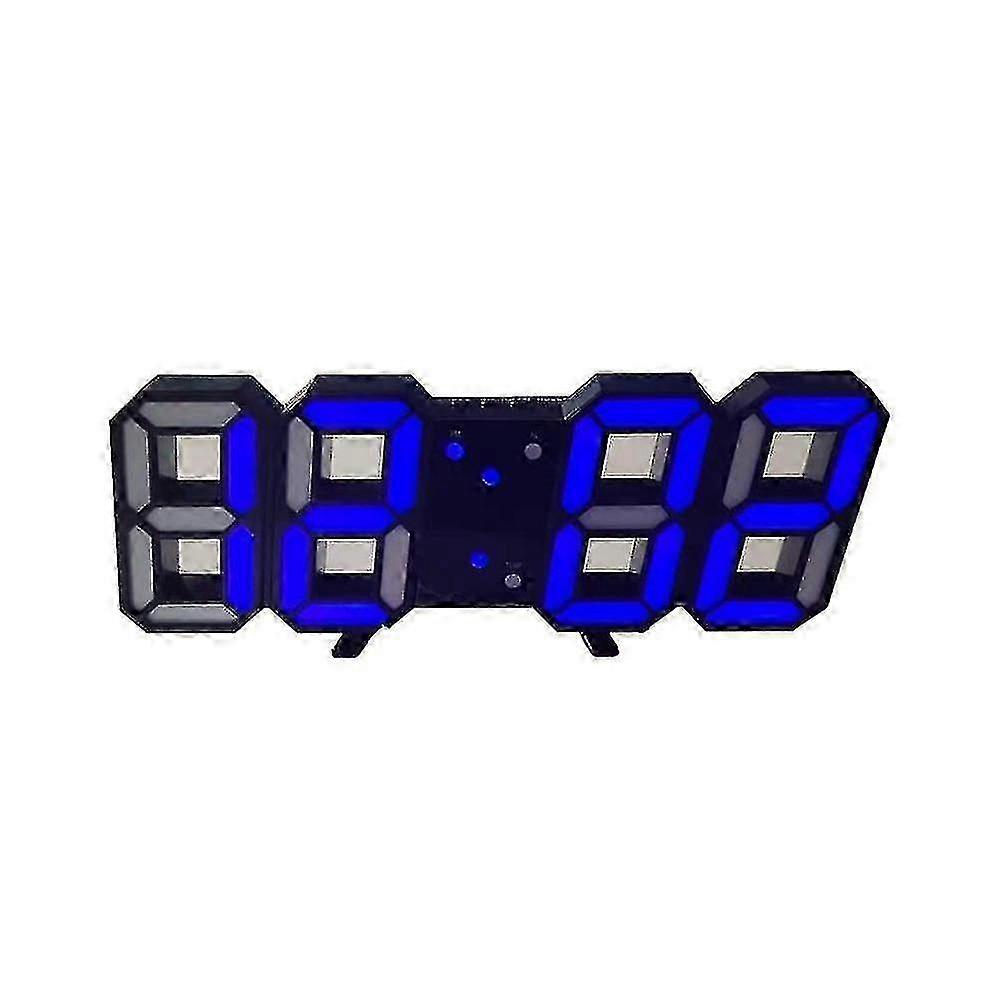 3d Stereoscopic Clock Usb Powered Led Display Can Be Hung Alarm Clock