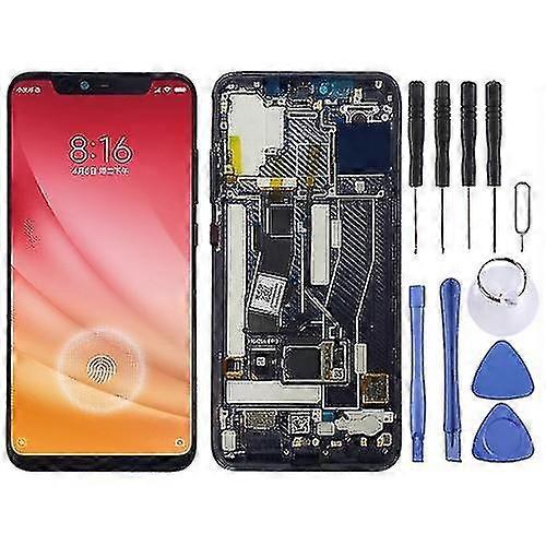 Lcd Screen And Digitizer Full Assembly With Frame compatible with Xiaomi Mi 8 Explorer / Mi 8 Pro(black)