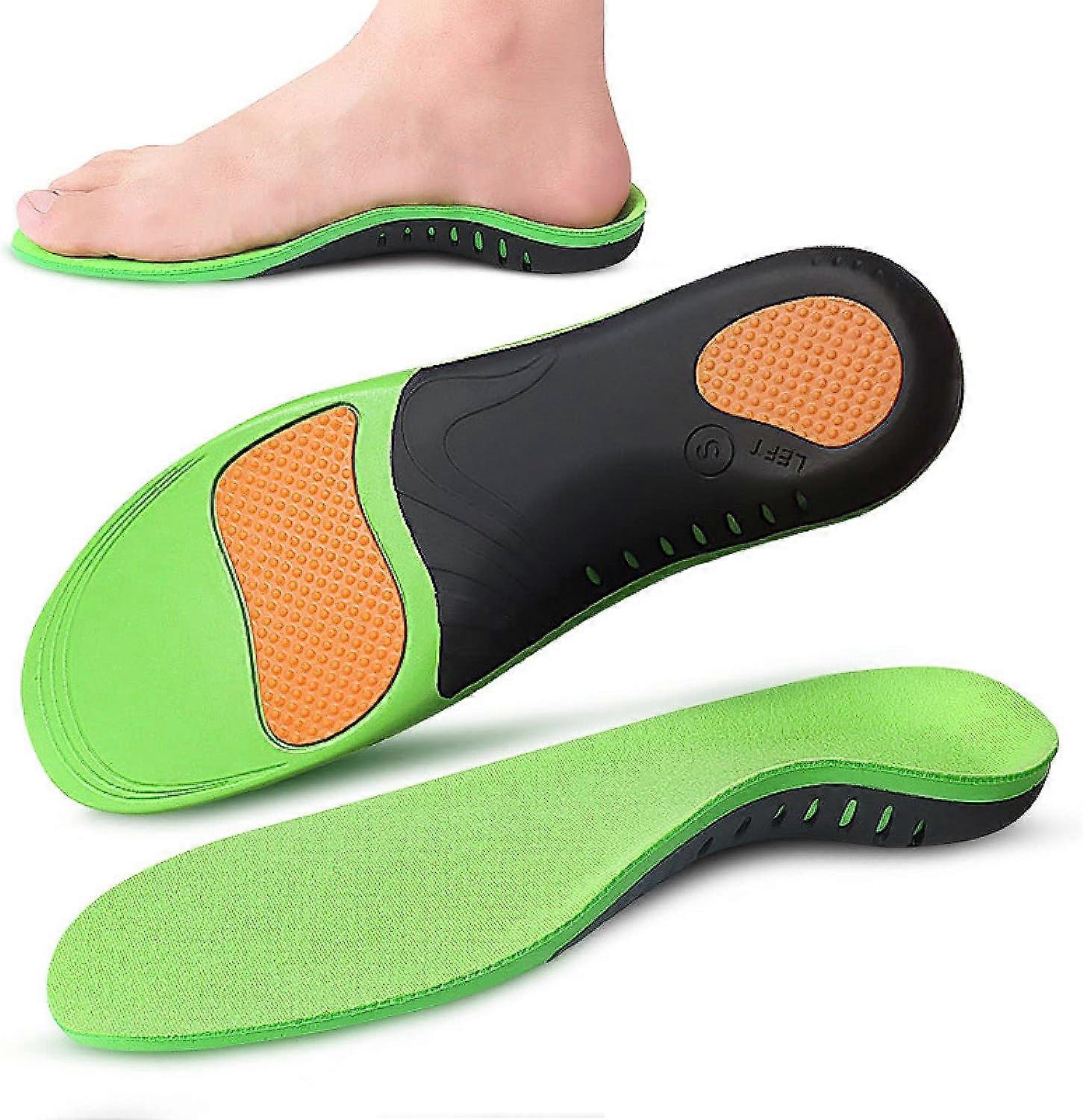 thumbnail interactive-video image 1 of High Arch Support Orthotic Shoe Insoles - Plantar Fasciitis Relief, Flat Feet, BK Cloth+PU Foam+Soft Gel 1 of 4