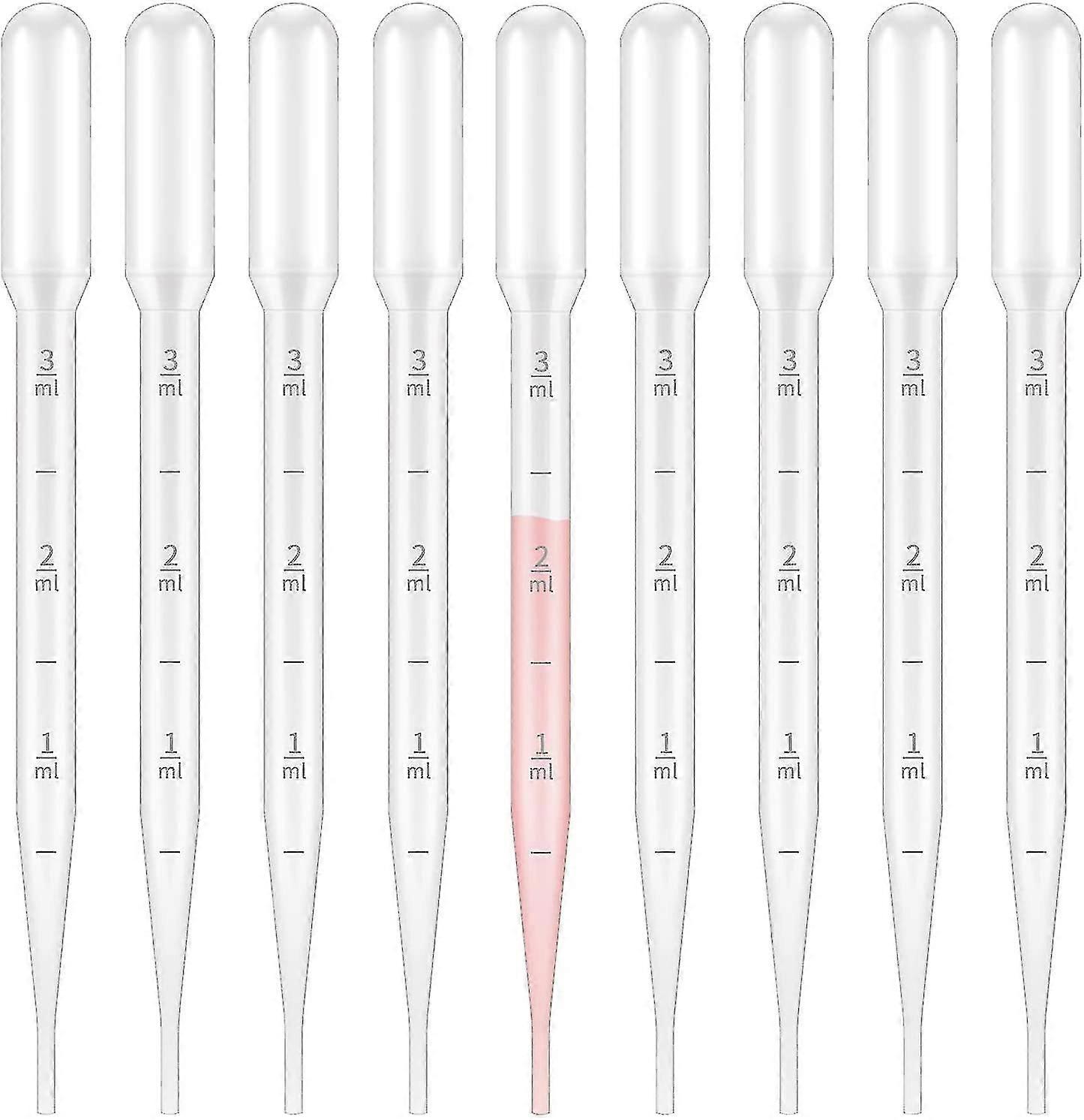 100 Pieces Pipettes, Transparent Graduated Pipettes