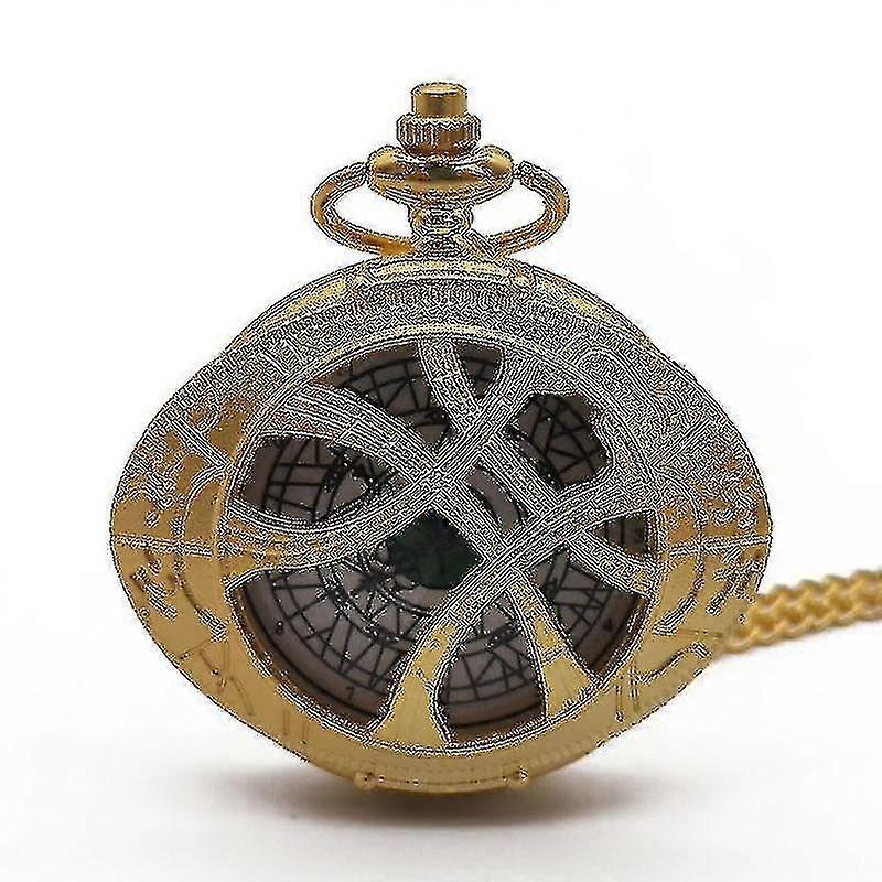 New Classic Eye Shape Hunter Quartz Pocket Watch