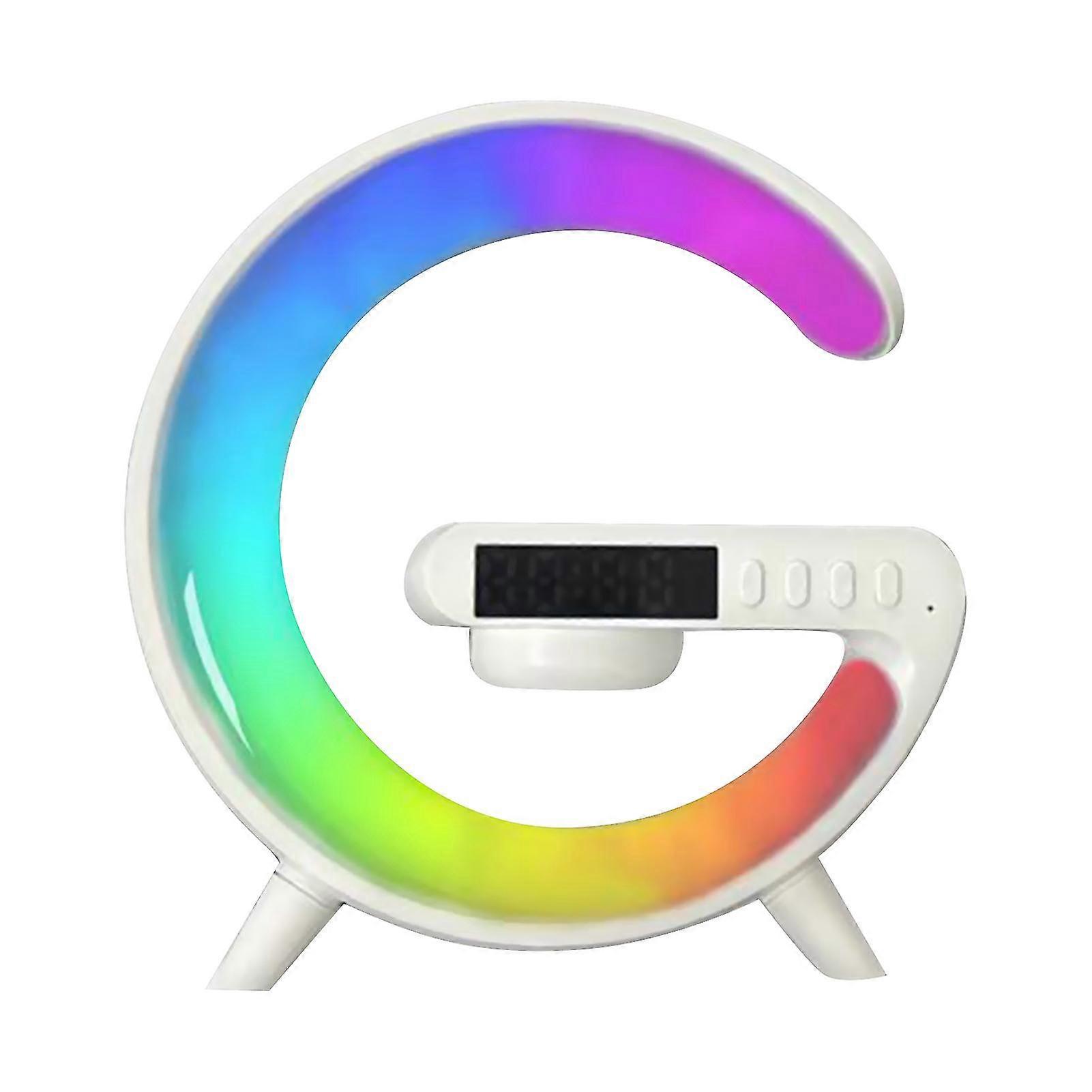 Färgglad atmosfär nattljus G-formad högtalare Smart hållbar stereoljudlåda för sovrum vardagsrum