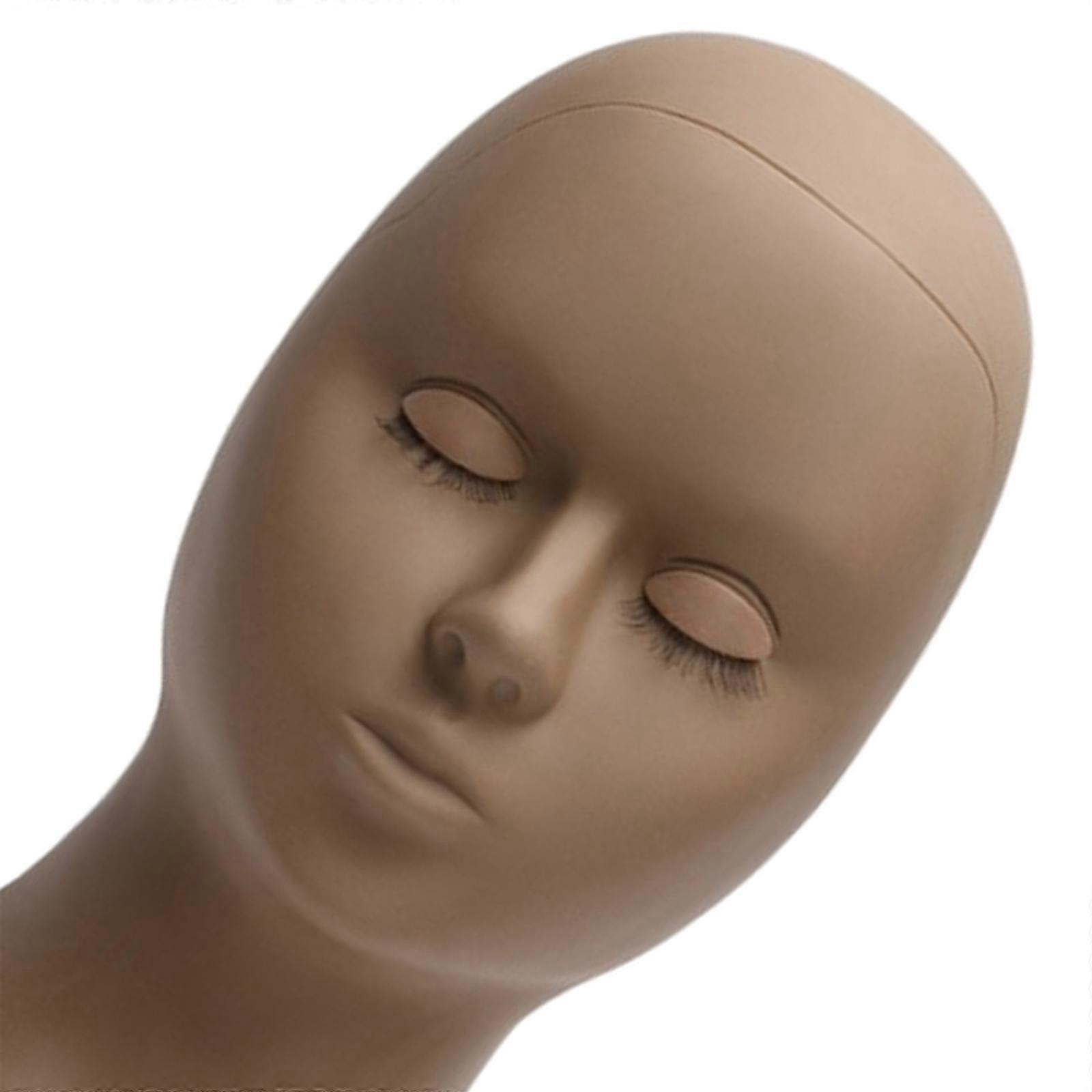 2Pcs Silicone Training Mannequin Head for Training Profession Use Face Heads