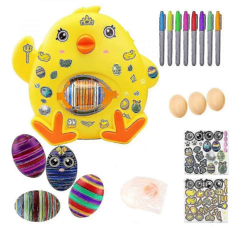 Easter Egg Decorating Kit Egg Drawing Spinners Machine 8 Paintings 3 Eggs