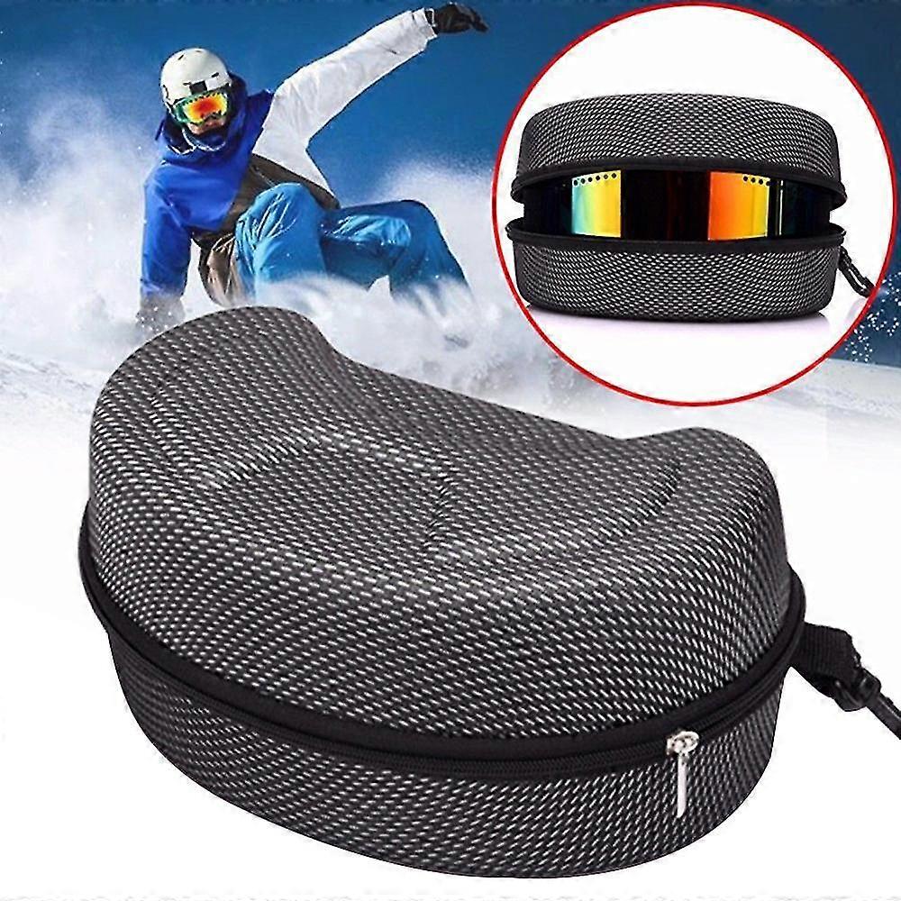 Protection And Carrying Zipper Case For Snowboard Or Skiing Sunglasses,Grid