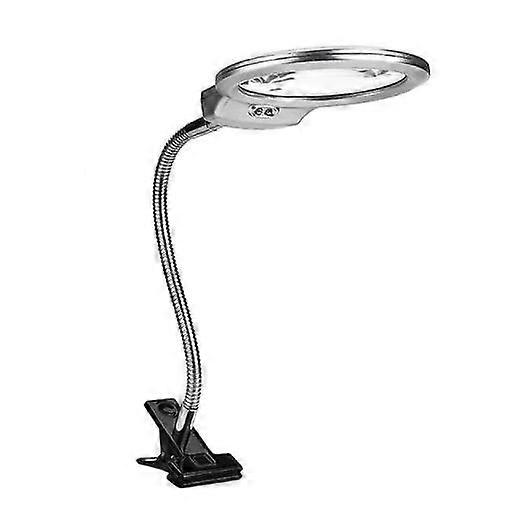 Magnifying Glass Magnifier Desk Light Reading Hands Free Lamp