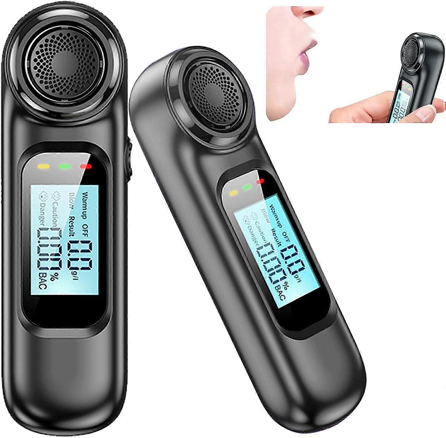 アルコール飲酒検知器、ポータブル充電式アルコールテスター、高速かつ正確な血中アルコールのためのLEDディスプレイ付き高精度測定飲酒検知器