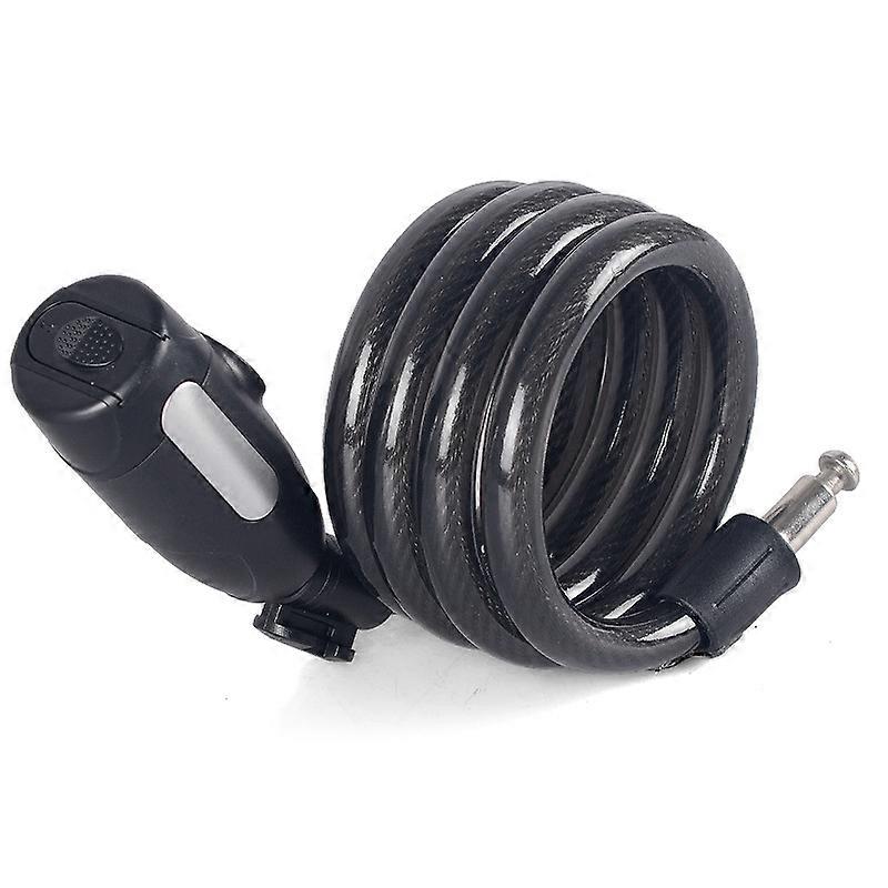 120 cm long lock - easily closable without a key - bicycle lock with fixing - spiral lock for bicycle & stroller