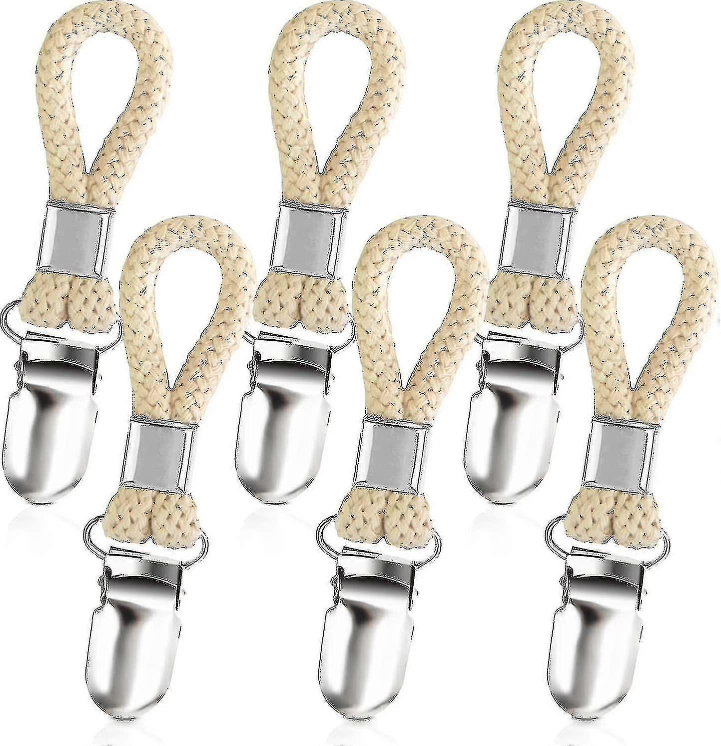Towel Clips - Set of 6, Dish Towel Holders with Loops for Towels jkw