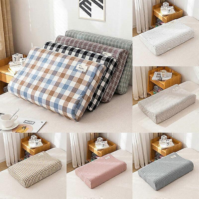 Pillow Case Cover Latex Pillowcase Contour Memory Foam Cotton Rebound Home