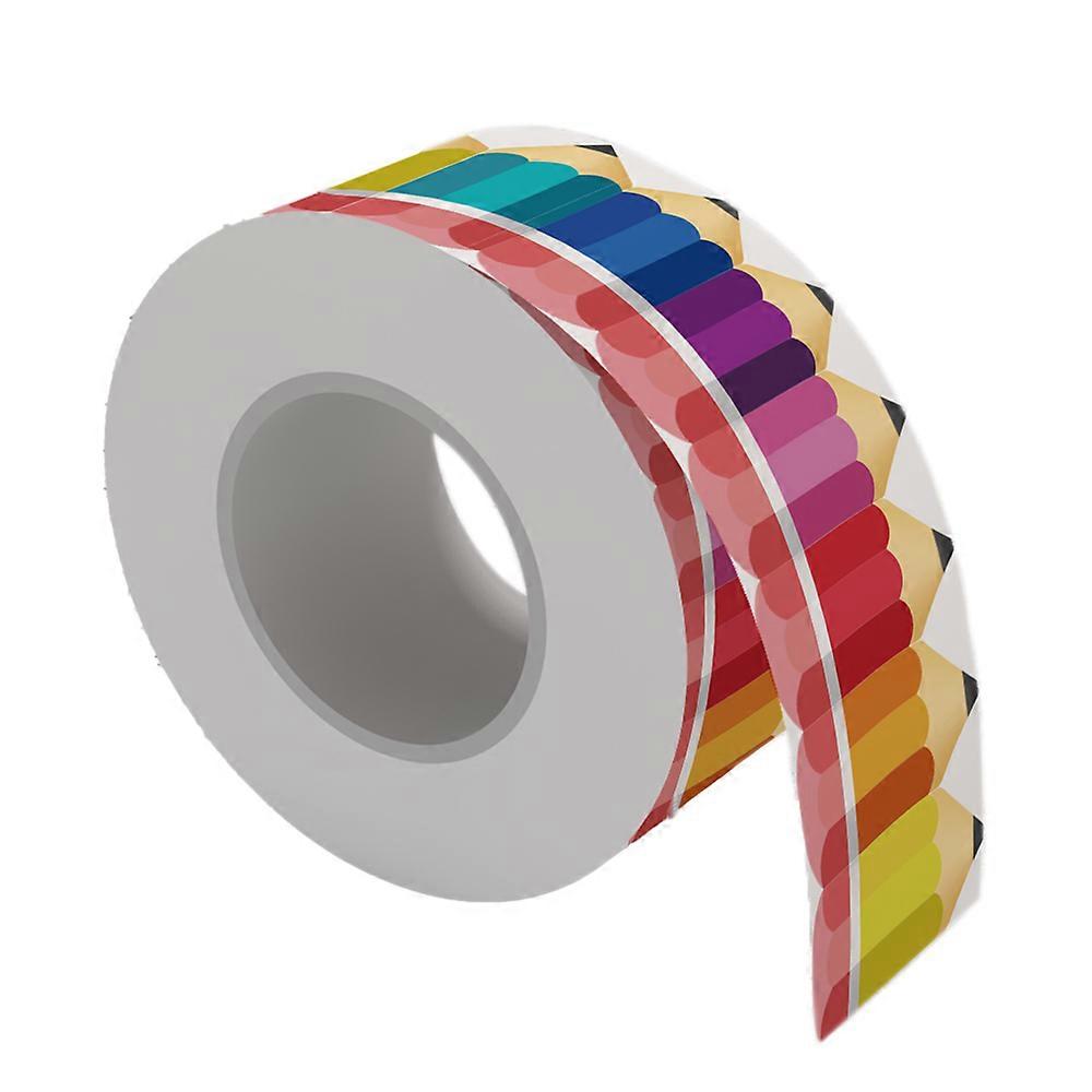 Decore quadros de avisos com lápis de cor Die-Cut Rolled Border Trim