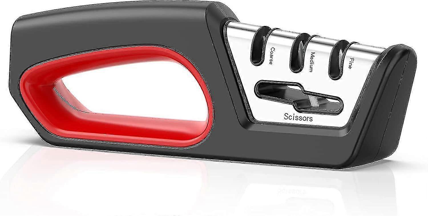 Knife Sharpener, Blade 4 Stages Professional Sharpening Tool For All Kinds Of Kitchen Knives_Apr