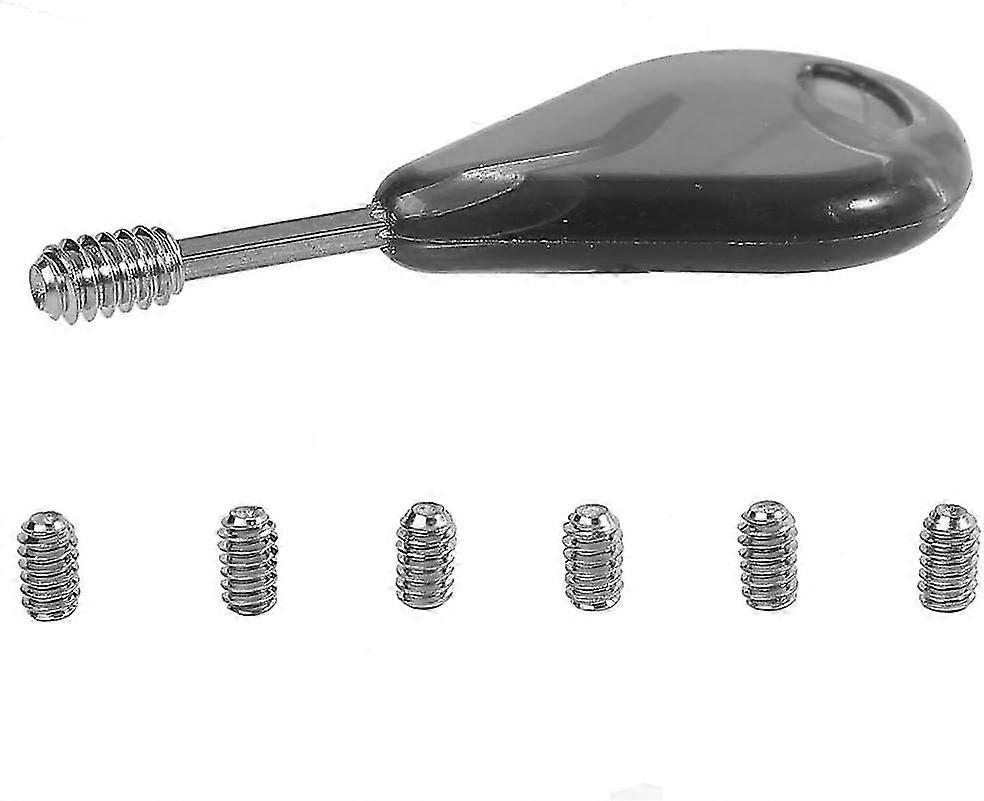 FCS Surfboard Fin Key Fin Replacement Accessory With 6pcs Grub Screws 5cm