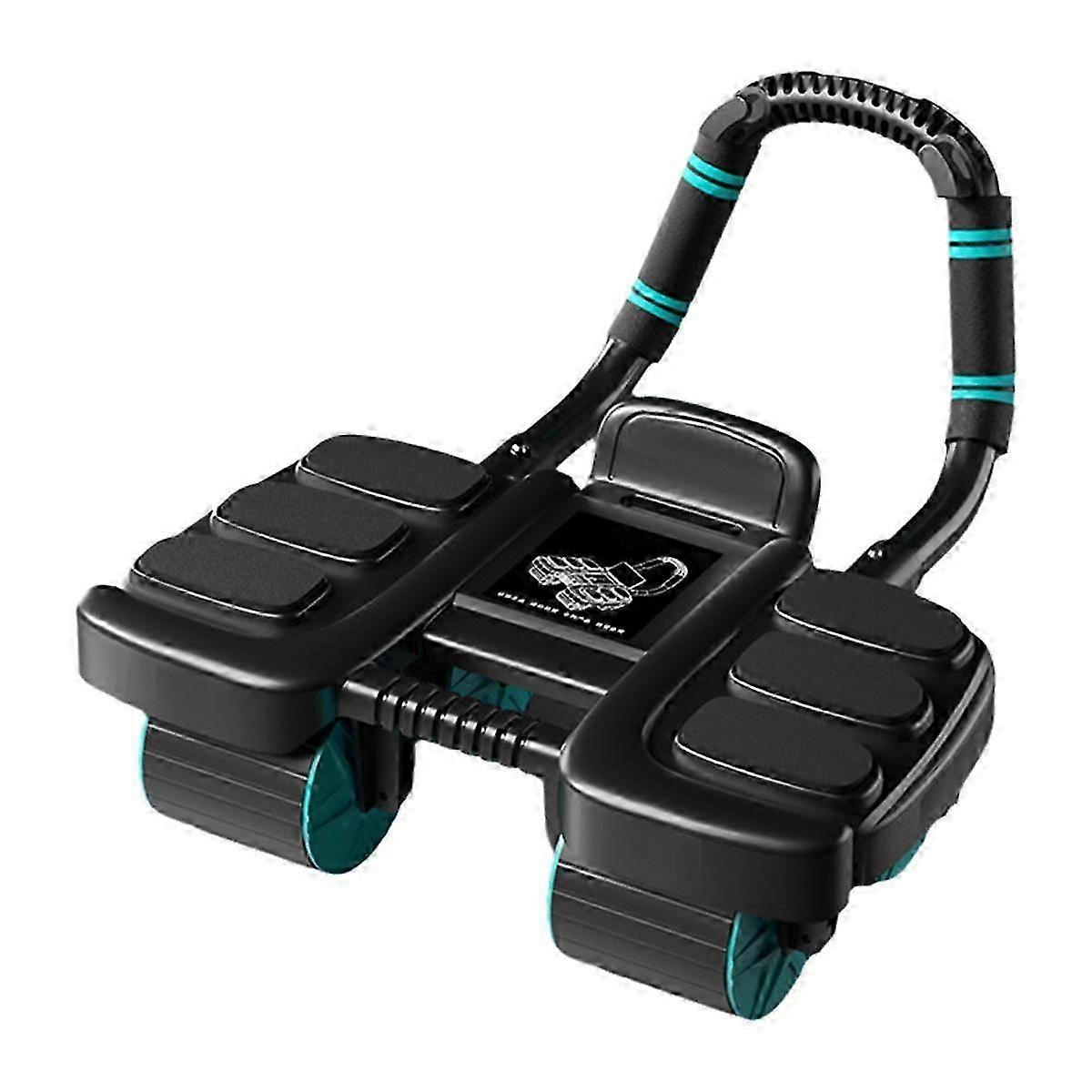 Ab רולר עם תמיכה במרפק, ריבאונד Ab רולר, ארבעה גלגלים Ab רולר ליבה תרגילי, חדר כושר ביתי, מכונת שרירי בטן, b