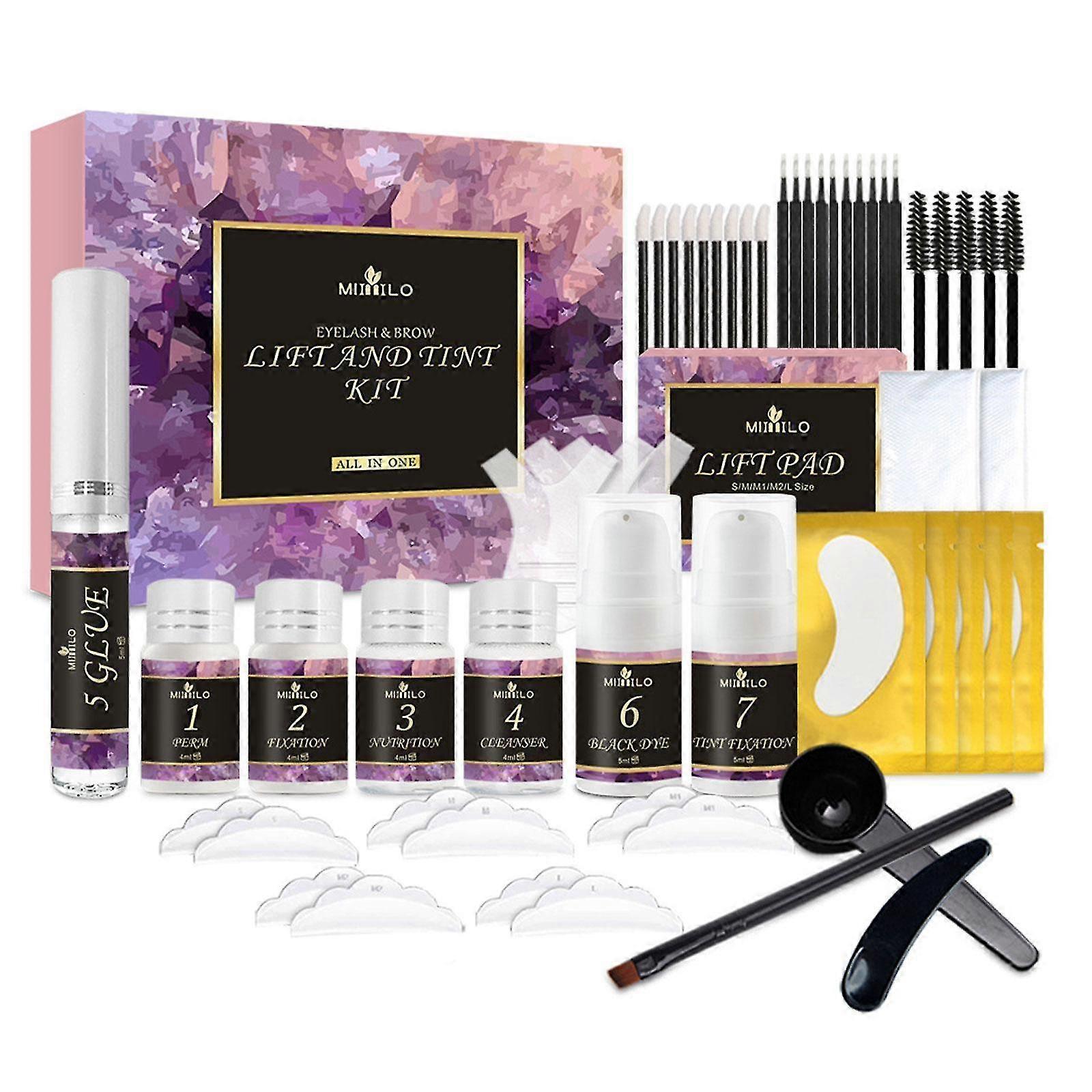 Eyelash Lifting Kit - Volumizing, Dyeing, and Perming Set
