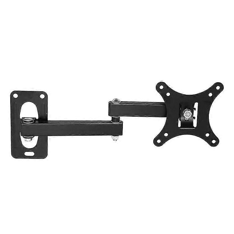 Universal Wall Mount Stand For 14-27inch Lcd Led Screen Height Adjustable Monitor Retractable Wall
