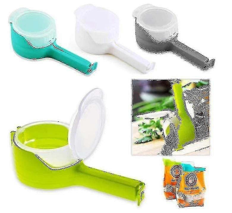 4pcs الغذاء كيس مقاطع تخزين المواد الغذائية ختم لقطات أدوات المطبخ