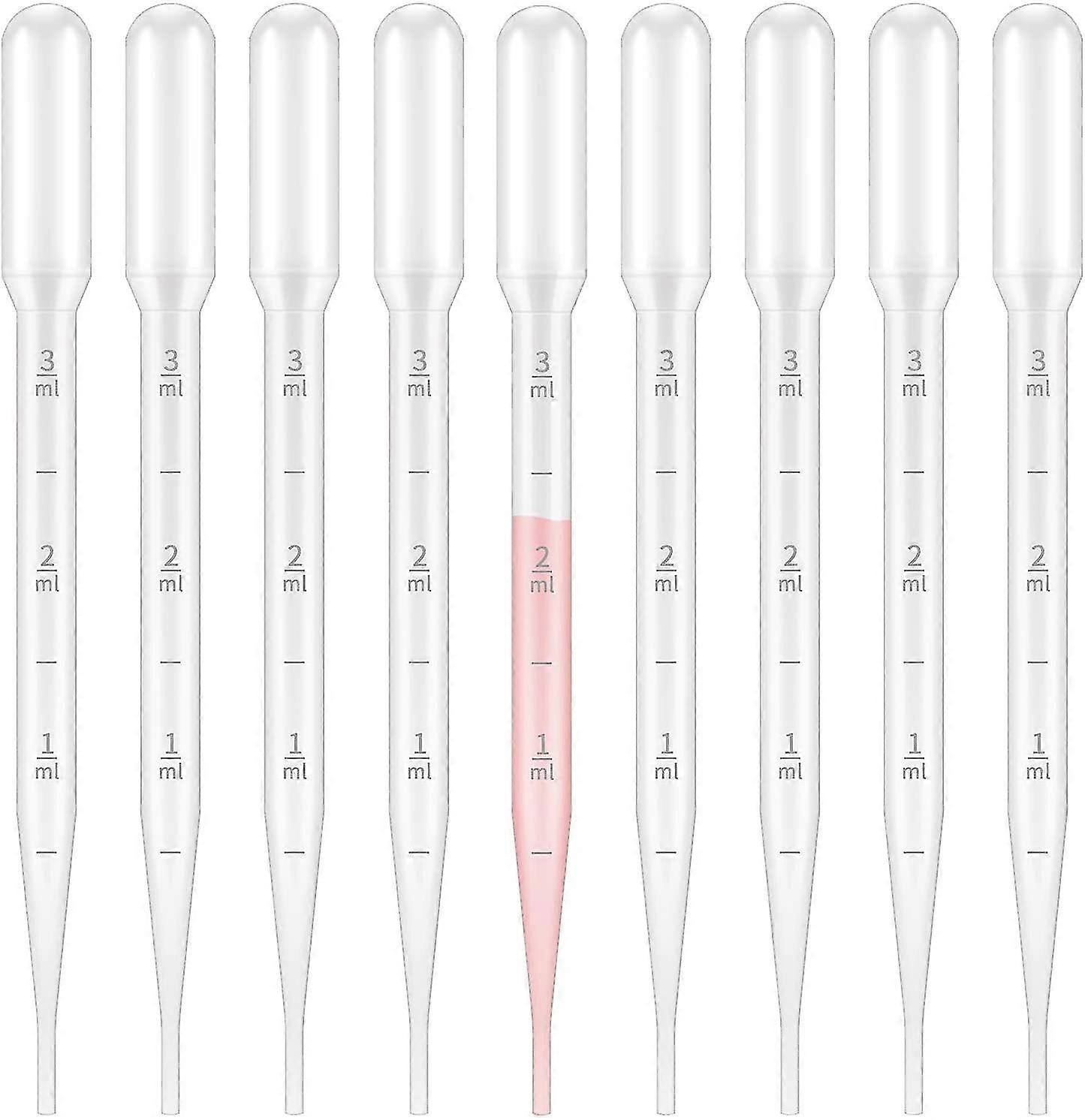 100 Pieces Pipettes, Transparent Graduated Pipettes