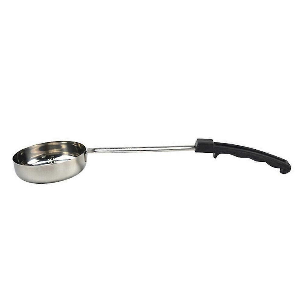 Pizza Spread Sauce Ladle Rubber Handle Flat Bottom Kitchen Cooking Spoon Stainless Steel Measuring