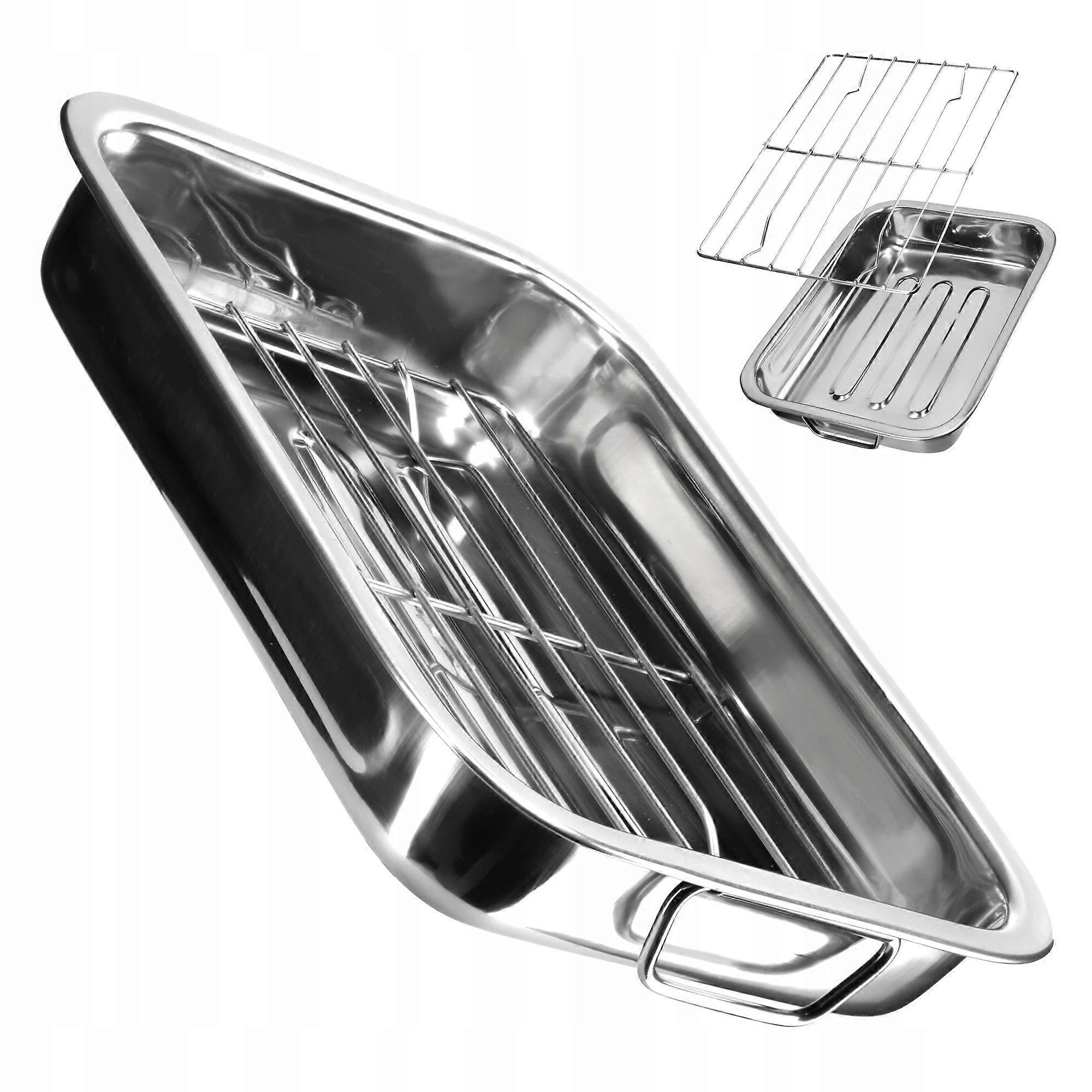 KADAX Bräter mit Grill Backform Stahl 40cm